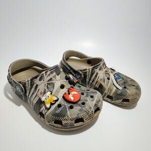 Boys Camouflage Crocs Size J1